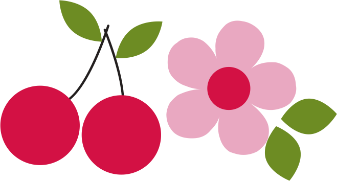 Flower and Cherry